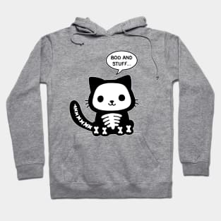 Halloween skelton cat Hoodie